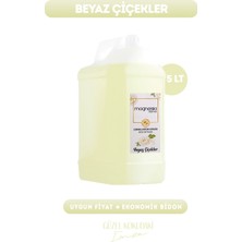 Magnesia Beyaz Çiçekler Çubuklu Oda Kokusu 5lt. Ekonomik Bidon