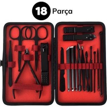 Alpotekno  18 Parça Çanta Tipi Manikür Pedikür Tırnak Bakım Seti