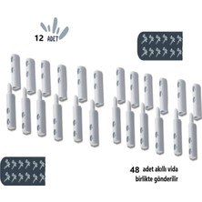 Sineklik Menteşesi, Beyaz 12 Adet