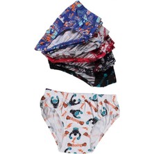 6 Adet Desenli Erkek Çocuk Slip 504