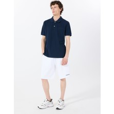 Beyaz Erkek Loose Fit Desenli Sweat Şort M5GD49KCPR1G011 Gj Reg Embro Short