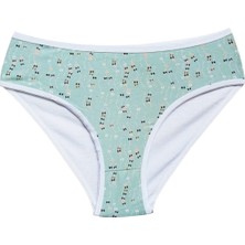 Pamuklu Geniş Kenarlı Likralı Desenli Bato Kadın Külot Desen 3