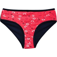 Pamuklu Geniş Kenarlı Likralı Desenli Bato Kadın Külot Desen 1