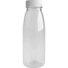 6 Adet 500ML Detox Meyve Suları Smoothie'ler Diyet Sporcu Içeceği Süt Pet Şişesi Kilitli Kapak(Şişe)