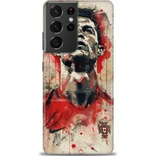 Kılıf Evreni Samsung Galaxy S21 Ultra Hd Baskılı Kılıf + Seramik Tam Kaplayan Ekran Koruyucu 5