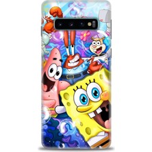 Kılıf Evreni Samsung Galaxy S10 Hd Baskılı Kılıf + Seramik Tam Kaplayan Ekran Koruyucu 455