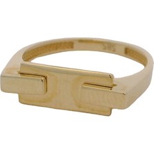 Şık ve Zarif Tasarım Modern Tarz Yeşil Altın Yüzük