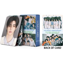 Enhypen '' 4th Debut Anniversary '' Çift Yön Baskılı Lomo Card Seti