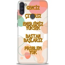 Kılıf Evreni Samsung Galaxy A11 Hd Baskılı Kılıf + Seramik Tam Kaplayan Ekran Koruyucu 170