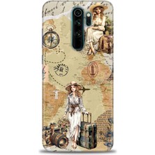 Xiaomi Redmi Note 8 Pro Hd Baskılı Kılıf + Seramik Tam Kaplayan Ekran Koruyucu 270