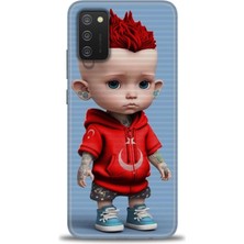 Kılıf Evreni Samsung Galaxy A03S Hd Baskılı Kılıf + Seramik Tam Kaplayan Ekran Koruyucu 242