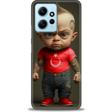 Kılıf Evreni Xiaomi Redmi Note 12 4g Hd Baskılı Kılıf + Seramik Tam Kaplayan Ekran Koruyucu 244