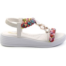 Beyaz  Kadın Sandalet K05823120101