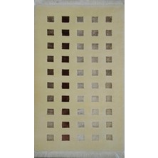 Yüksek Kalite Yünden El Dokuma Krem Renk Nepal Halısı 80X150 cm (1.2 M²)