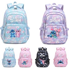 Lilo Stitch Zarif Çiçek Moda Kadın Sırt Çantası Kadın Taşınabilir Su Geçirmez Seyahat Çantası Genç Kız Öğrenciler Sırt Çantası Mochila (Yurt Dışından)
