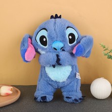 Xiaopeiqi Lilo ve Stitch Nefes Alan Çocuk Peluş Sakinleştirici Oyuncak Karikatür Bebek Müzik Işık Uyku Oyuncağı Pembe Stitch (Yurt Dışından)