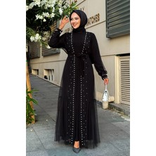 Inci Işlemeli Ikili Abaya Takım