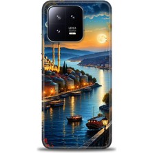 Xiaomi Mi 13 Kılıf Hd Baskılı Kılıf + Seramik Tam Kaplayan Ekran Koruyucu 222