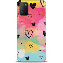 Xiaomi Poco M3 Kılıf Hd Baskılı Kılıf + Seramik Tam Kaplayan Ekran Koruyucu 417