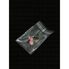 Eliz Party 6X25CM Şeffaf Bantlı Yapışkanlı Opp Parlak Jelatin Poşet Bijuteri Aksesuar Paketleme Poşeti 100 Ad