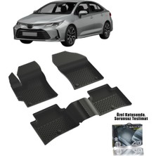 Sahler Toyota Corolla Sedan 2019-2025 Uyumlu 4.5D Premium Havuzlu Oto Paspas- Corolla
