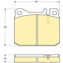 0014207820 Fren Balatası ( Mercedes W123 On ) BOS-0986463921-MAR