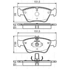 Disk Balata Mercedes Slk, Clk, E Serisi, C Cerisi Ön - Bosch