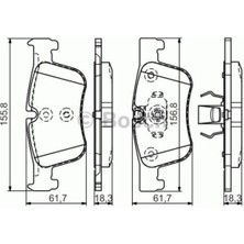 0986494689 Fren Balatası On Bmw F20-F20 LCI-F21-F21 Lcı-F3