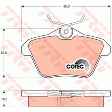 GDB1147 77362257 Arka Fren Balatası Alfa 156 Tum Modeller Alfa 166 Tum Model