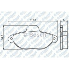 Ön Balata Panda 1.1 03 1.2 03 Punto 1.2 99 03 Seıcento 98-10 T 0986TB2225 -0986495255