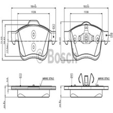 Bosch 0986494453 Ön Balata Doblo 1.4 1.3d 1.6d 2.0d 10 Combo 1.4 12 1.3cdti 12 1.6cdti 12 2