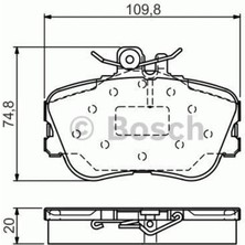 Ön Balata Mercedes W202 C Klasse 180- 200- 220- 230- 240- 280 93-00 0986TB3174BOS-0986460977 A002420