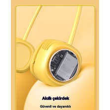 Küçük Sarı Ördek Karikatür Katlanır Boyunlu USB Fan (Yurt Dışından)