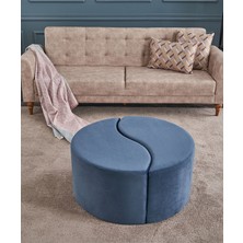 Favora Alis Puf - Mavi