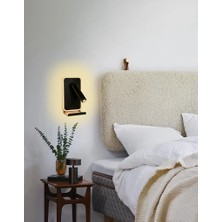 LED Duvar Lambası – Telefon Standlı ve Type-C Girişli Aplik