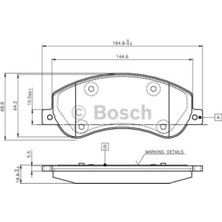 Bosch 0986494170 Ön Balata Vw Amarok 2.0 10 Transit V184- V347 2.2 2.4 3.2 Tdcı 07.06 11 Fi