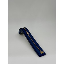 14 Ayar Altın Baget Taşlı Gurmet Bileklik