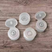 Kayapet Şişe 100 Adet Fliptop Kapaklı Cam Pet Şişe 50 ml