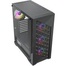 Fazeon F8 650W 80PLUS Bronze Mesh 4X120MM Argb Fanlı E-Atx Bilgisayar Kasası
