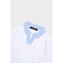 Fermuarlı Polo Yaka Kısa Kol Erkek T-Shirt
