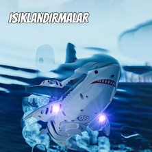 Hd Kameralı Suda Yüzen Köpekbalığı 2.4ghz Uzaktan Kumandalı Köpekbalığı Oyuncak Rc Shark Boat Su Püskürtmeli