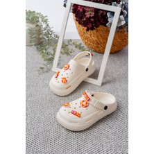 Slipcat Unisex Çocuk Figürlü Sticker Sandalet-Terlik Eğlenceli Tasarım ve Rahat Taban