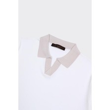 Fermuarlı Polo Yaka Kısa Kol Erkek T-Shirt