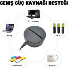 Hediyelik LED Işıklı Silinebilir Not Panosu | 7 Renk, Usb'li, Kalemli Mesaj Tahtası | Sevgililer Günü, Doğum Günü, Yılbaşı Için Özel Hediye