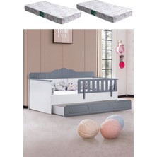 Yavrulu Karyola, Flower Yavrulu Montessori Karyola + 2 Adet Comfort Yatak