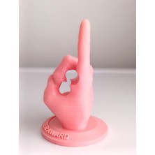 El Işareti Yapan (Rock N Roll) Baterist Baget Tutucu (Toz Pembe)