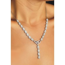 Sky Diamond Taşlı 925ayar Gümüş Şık Gerdanlık