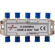 20DB 8 Yollu Dıgıturk 5-2150 Mhz Tap Switch 1/8 Splitter