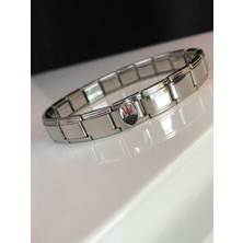 Erkek Çelik Bileklik - Maserati Logo Model Italy Nomi Charm Çelik Bileklik
