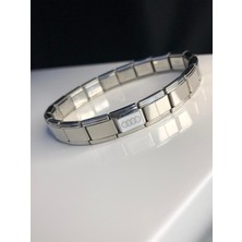Erkek Kadın Çelik Bileklik - Audi Logo Model Italy Charm Nomi • Sevgiliye • Eşe • Babaya